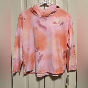 NWT Adidas Girls Hooded Loose Fit Shirt